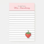 Red Sweet Strawberry - personalized Post-it Notes