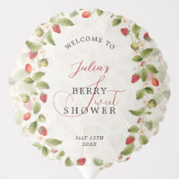 Red Sweet Strawberry Wildflower Wreath Baby Shower