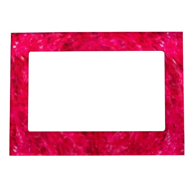 Red Swirl 5x7 Magnetic Photo Picture Frame (Front)