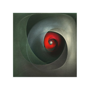 Red Swirl Artistic Modern Abstract Art Pattern #19