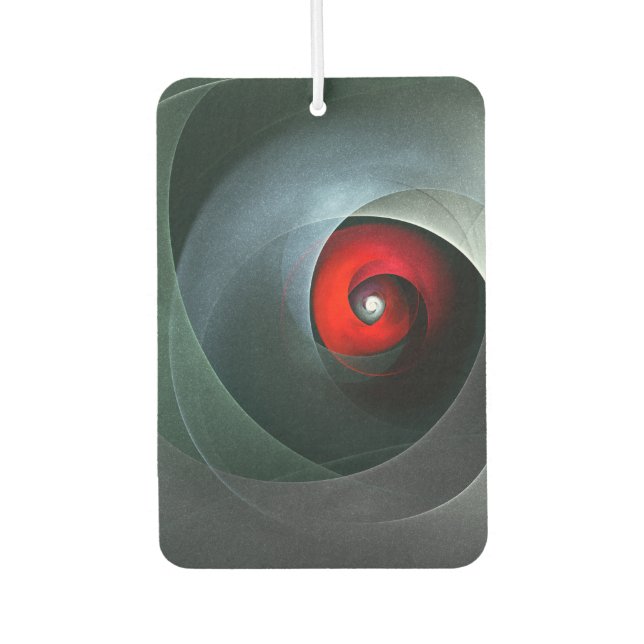 Red Swirl Artistic Modern Abstract Art Pattern #19 Air Freshener (Front)