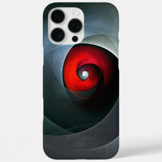 Red Swirl Artistic Modern Abstract Art Pattern #19