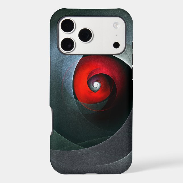 Red Swirl Artistic Modern Abstract Art Pattern #19 Case-Mate iPhone Case (Back)