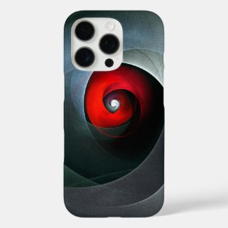 Red Swirl Artistic Modern Abstract Art Pattern #19
