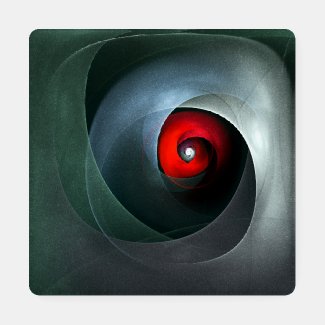 Red Swirl Artistic Modern Abstract Art Pattern #19