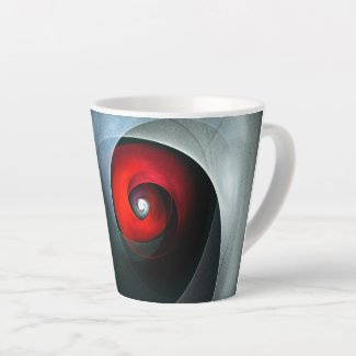 Red Swirl Artistic Modern Abstract Art Pattern #19