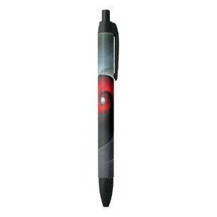 Red Swirl Artistic Modern Abstract Art Pattern #19 Pen