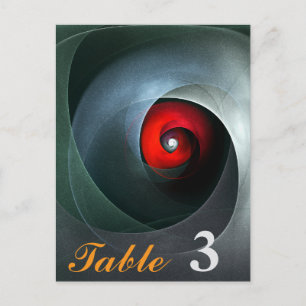 Red Swirl Artistic Modern Abstract Art Pattern #19 Postcard