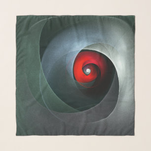 Red Swirl Artistic Modern Abstract Art Pattern #19 Scarf
