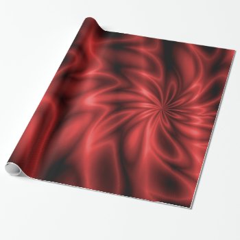 Red Swirl Wrapping Paper by MarianaEwa at Zazzle