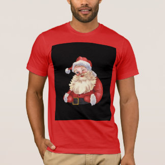 Red t- shirt with Santa Claus Christmas 