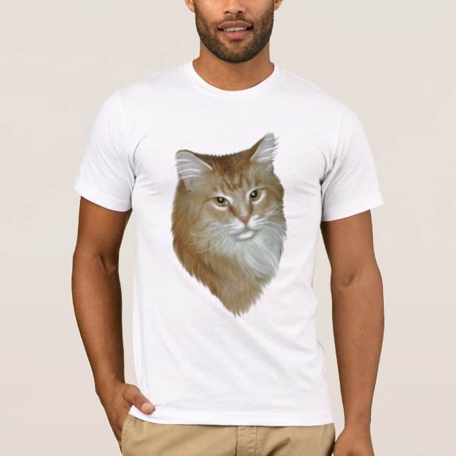 Red Tabby Maine Coon T-Shirt (Front)