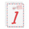 Red Table Number Card Postal Service Collection