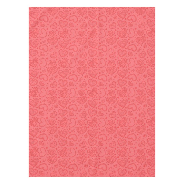 Red Tablecloth with Hearts (Front)