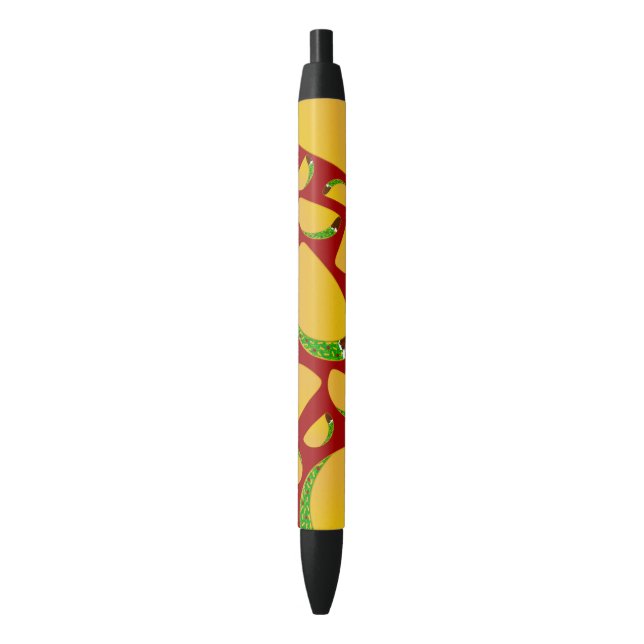 Red taco pattern pen (Front Vertical)