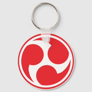 Red Taiko Mitsudomoe Keychain