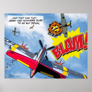 Red Tail Angels...BLAM!!! Poster