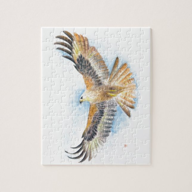 Red Tail Hawk Art Jigsaw Puzzle (Vertical)