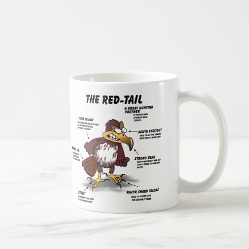 Red_tail Hawk Cartoon Coffee Mug