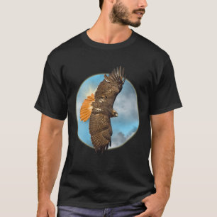 Red Tail Hawk Flying Sky Falcon Falconry Native T-Shirt