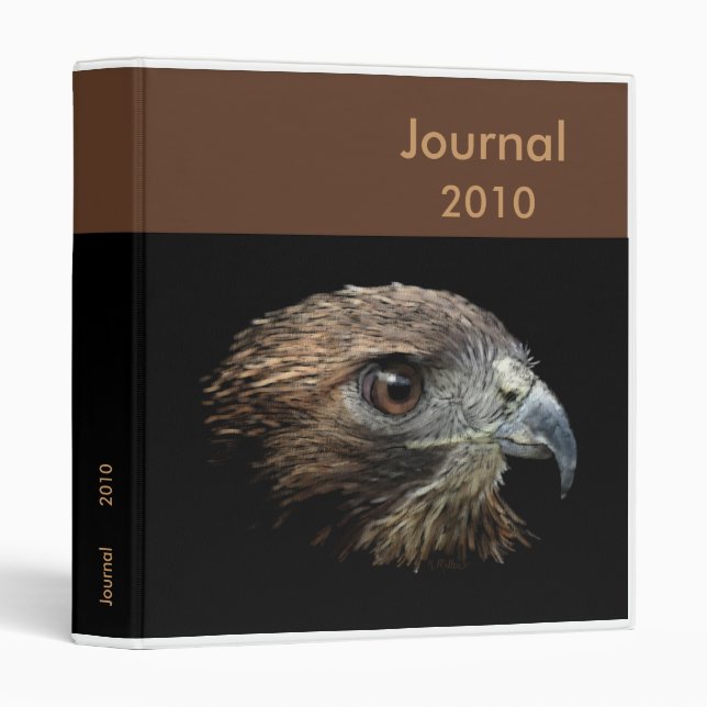 Red-tail Hawk pastel Binder (Front/Spine)