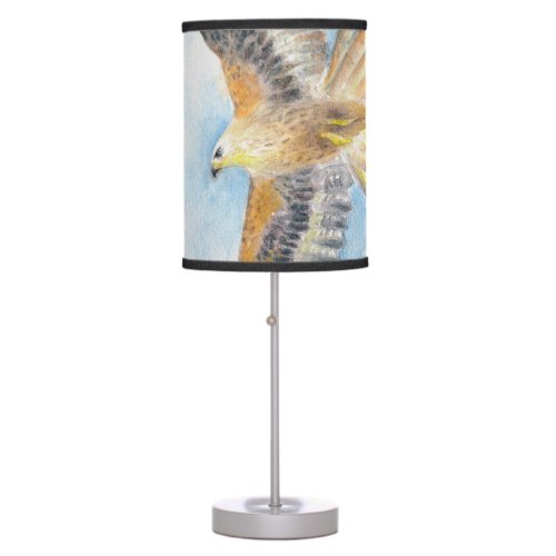 Red Tail Hawk Table Lamp