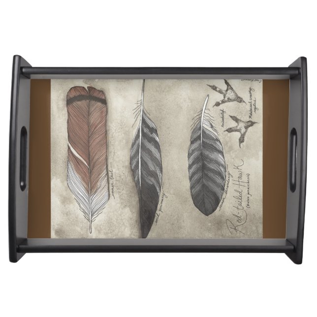 Red Tail Hawk - tray (Front)