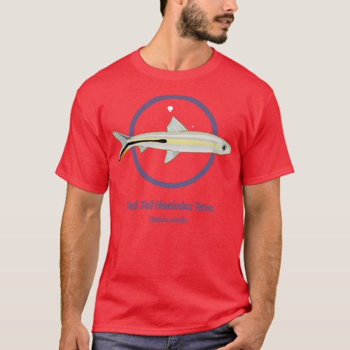 Red Tail Hemiodus Tetra T_Shirt