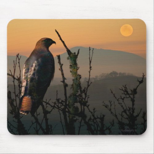 Red_tail Moon Willamette Valley OR Mousepad
