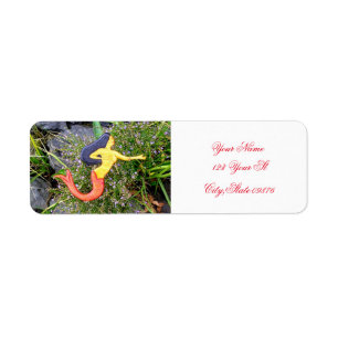 red-tail sirena mermaid label