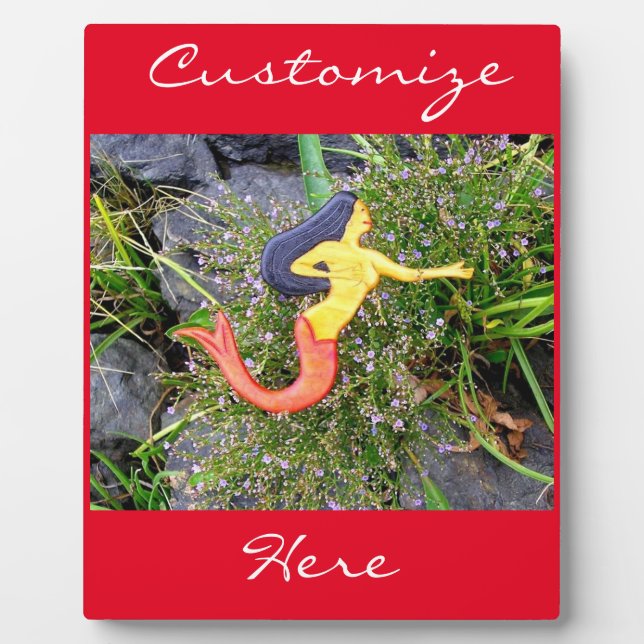 red-tail sirena mermaid plaque (Front)