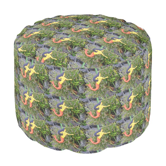 red-tail sirena mermaids pouf (Angled Back)