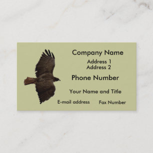 Red-tail sketch business card