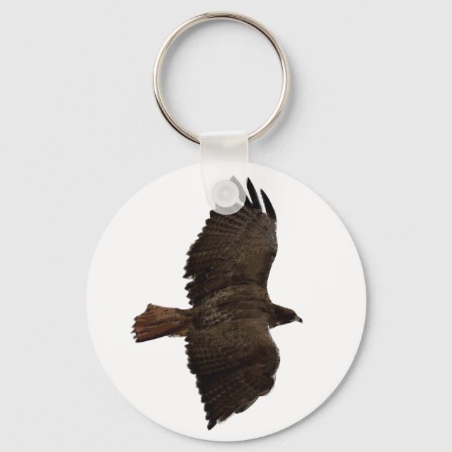 Red-tail sketch keychain (Front)