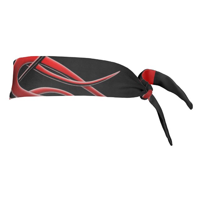 Red Tail Tie Headband (Rotate 90)