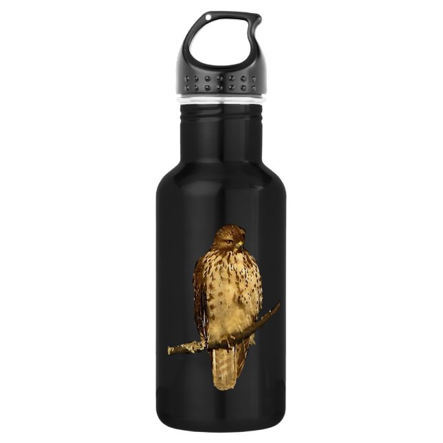 Red-Tailed Hawk 18oz Water Bottle (Front)
