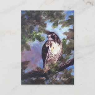 Red Tailed Hawk Art Card