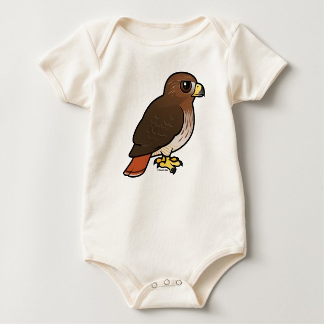 Red Tailed Hawk Infant Organic Creeper In Birdorable Shop