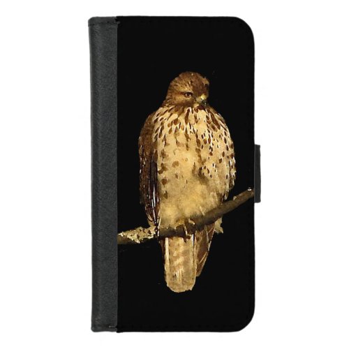 Red Tailed Hawk Bird iPhone 87 Wallet Case