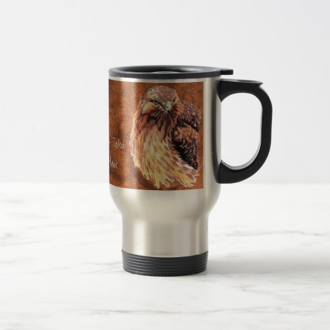 Red Tailed Hawk - Bird Mug (Right)
