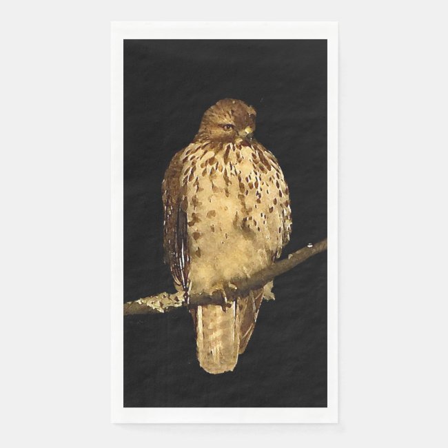 Red-tailed Hawk Bird Paper Guest Towel