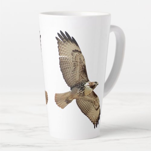 Red Tailed Hawk Bird Wildlife Animal Latte Mug