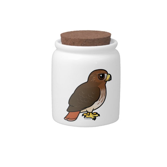Red-tailed Hawk Candy Jar (Front)