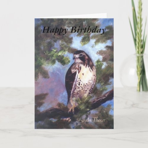 Red Tailed Hawk Card