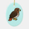 Red-tailed Hawk Ceramic Ornament