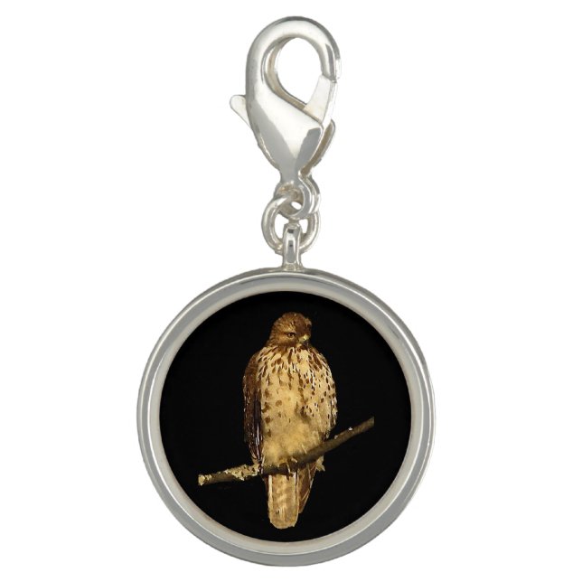 Red Tailed Hawk Charm (Front)