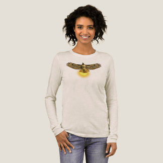 Red Tailed Hawk Flying Into the Sun Tri-Blend Shirt