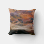Red-tailed Hawk Flying Over The Mesas Throw Pillow at Zazzle