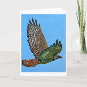 Red-tailed hawk Folded Note Card