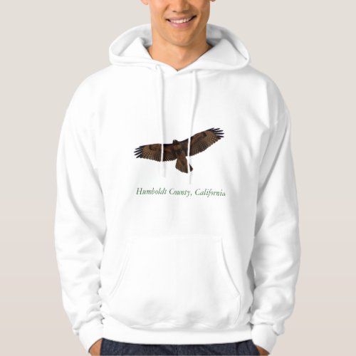 Red_tailed Hawk in flight Humboldt County CA Hoodie